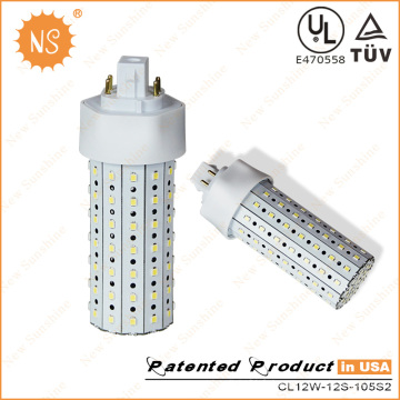 Gx24q 1440lm UL TUV 12W lampe à maïs LED